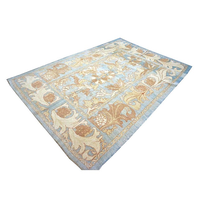 Condition: New Origin: Turkey Design: Donegal Actual Size: 7'8" x 11'3" Color: Blue, Ivory, Beige, Light Clay Thickness:...