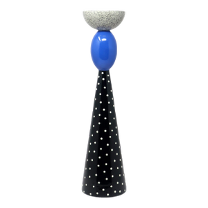 Postmodern Studio Ceramic Tall Candlestick by Michael Duvall
