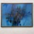 AMBIANIC presents Modern Abstract Painting in Vibrant Blue an Oil on Canvas artwork signed backside Brooke 1985 Framed...