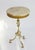 1960s Vintage Marble Tripod Table with Brass Legs, 1960s For Sale - Image 5 of 8
