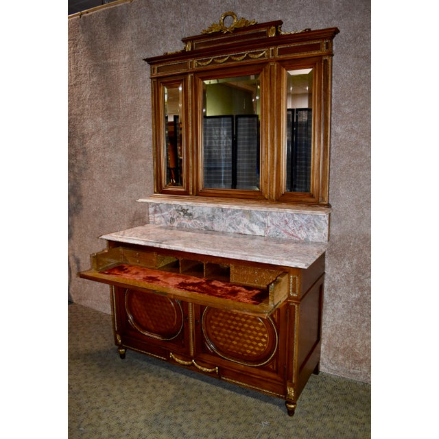 Antique French Marble Top Carved Chairish