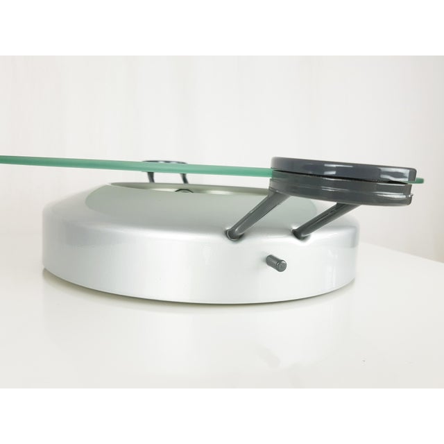 Silver Metal & Sandblasted Glass Cyclos Wall Lamp by Michele De Lucchi for Artemide, 1985 For Sale - Image 6 of 8