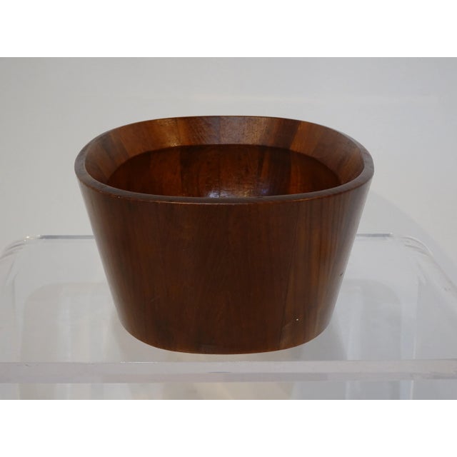 Brown Jens Quistgaard Danish Oval Teak Bowl for Dansk For Sale - Image 8 of 12