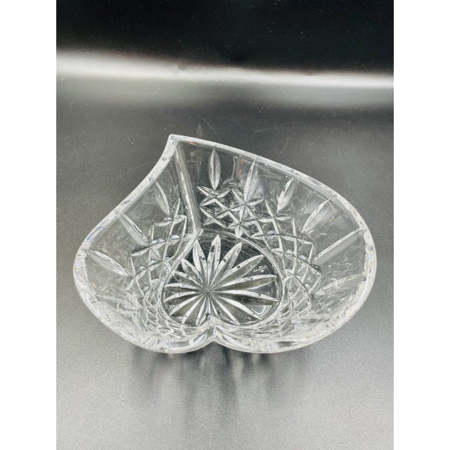 Glass Late 20th Century Waterford Crystal Sweetheart Candy/Trinket Bowl For Sale - Image 7 of 12