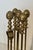 1970s Neoclassical brass pineapple fireplace tools in the style of Maison Baguès For Sale - Image 5 of 12