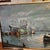 20th Century European School Oil on Canvas Boats in the Harbor Framed Signed For Sale In Washington DC - Image 6 of 12