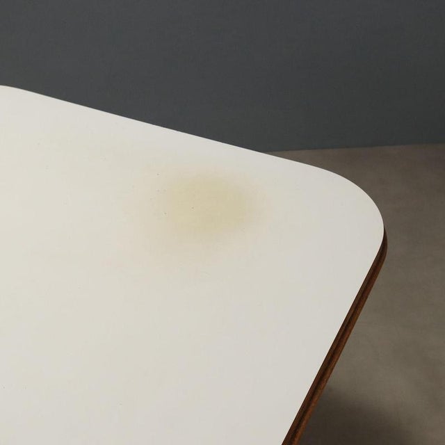 Brown Vintage Beech and Formica Table, 1970s For Sale - Image 8 of 10