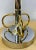 Chrome Mid-Century Modern Brass and Chrome Table Lamp, a Pair For Sale - Image 8 of 13