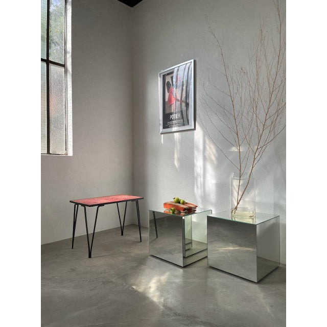 Red Ceramic Coffee Table, 1950s For Sale - Image 16 of 18