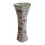 Vintage Godinger Antique Reflections Pink Rose Porcelain Vase With Heart Pierced Rim For Sale