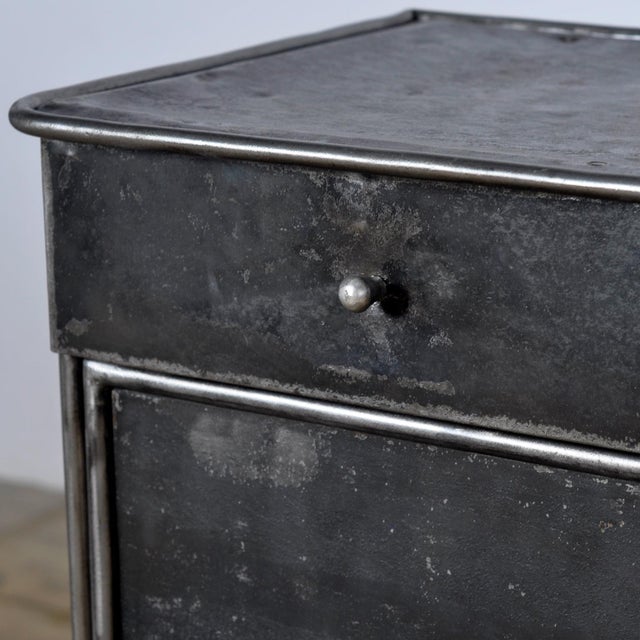 Metal Iron Bedside Table, 1910s For Sale - Image 7 of 12