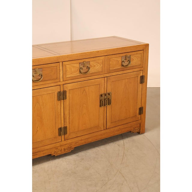 Baker Asian Style Hardwood Credenza Buffet Sideboard For Sale - Image 14 of 18