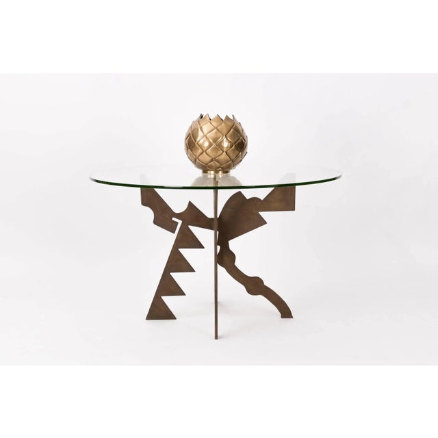 Large Brass Pineapple Vase For Sale - Image 4 of 6