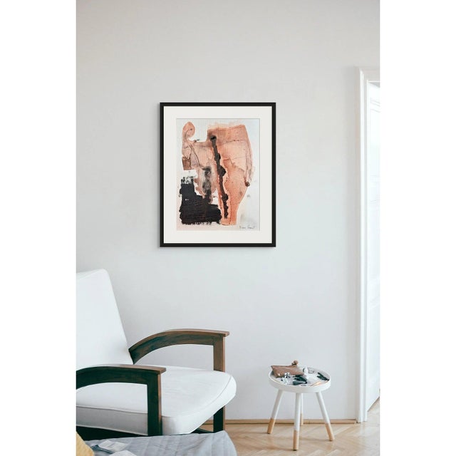 One-of-a-kind Framed Abstract Painting. Original artwork by Diane Grant. Signed in the lower right corner. Oil and pencil...