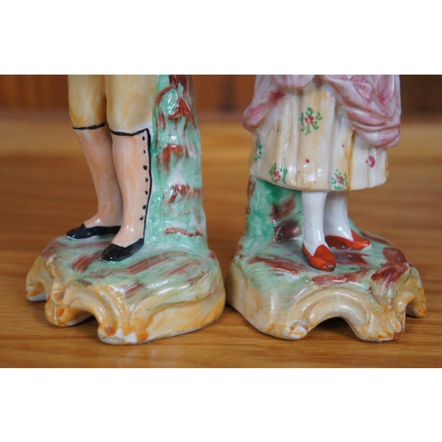Mid 20th Century Old Staffordshire Ware Porcelain Fish Pheasant Game Harvest Figurines 8" For Sale - Image 12 of 12