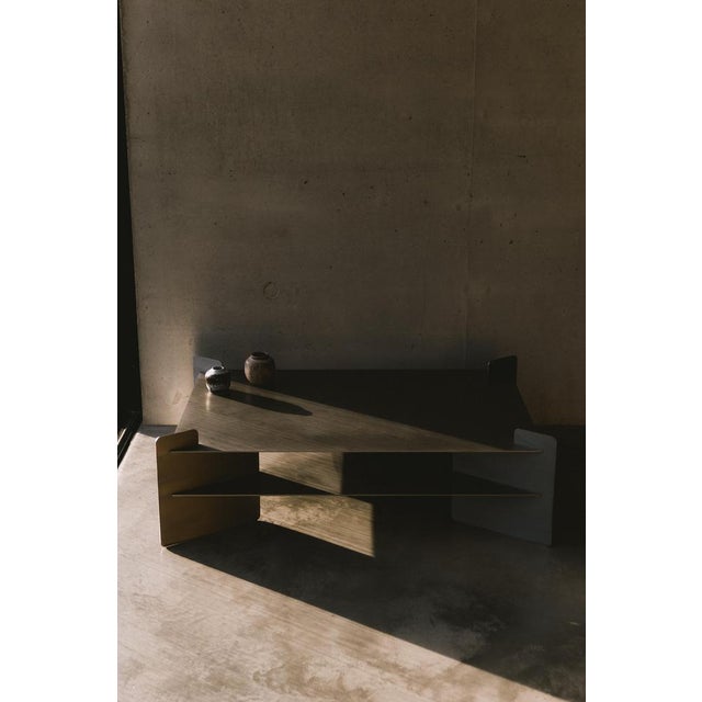 Black Bali Stainless Steel Coffee Table by Zincutec For Sale - Image 8 of 9