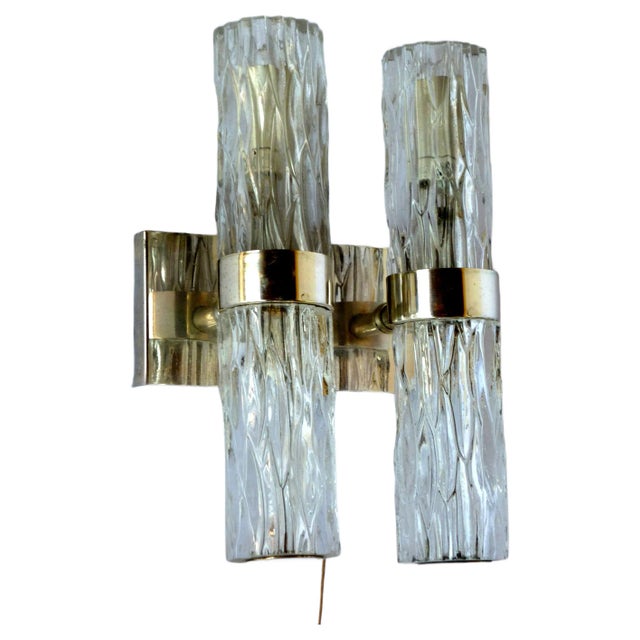 Mid-Century Double Sconces from Kaiser Leuchten, 1960s, Set of 6 For Sale
