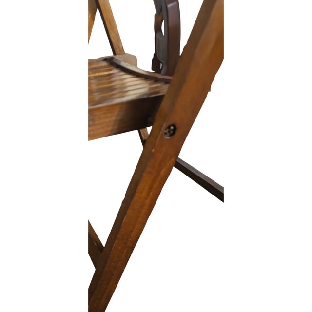Mid-20th Century Romanian Folding Ladder-Back Chairs – Solid Wood For Sale - Image 9 of 10