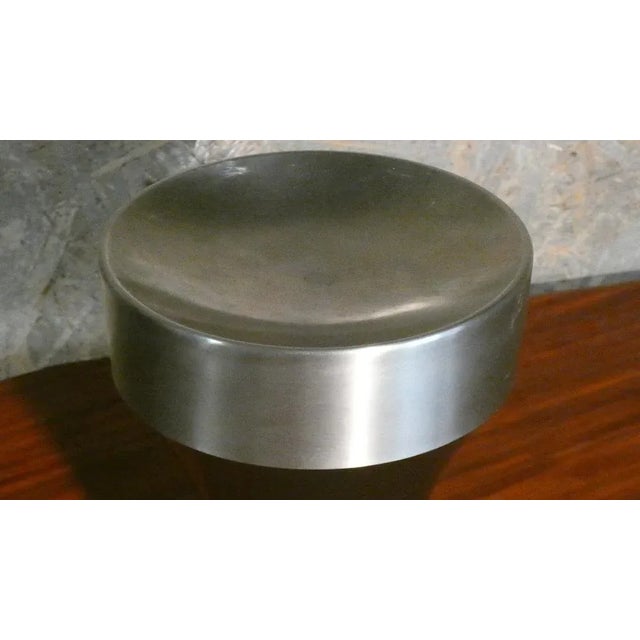 Monolith Ashtray in Wrought Metal and Aluminum, 1970s For Sale - Image 4 of 6