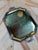 Metal Italian Octagonal Brass and Pewter Serving Tray For Sale - Image 7 of 8