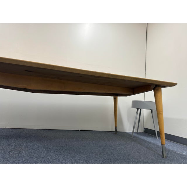 Mid Century Modern Boardroom Table For Sale - Image 4 of 11