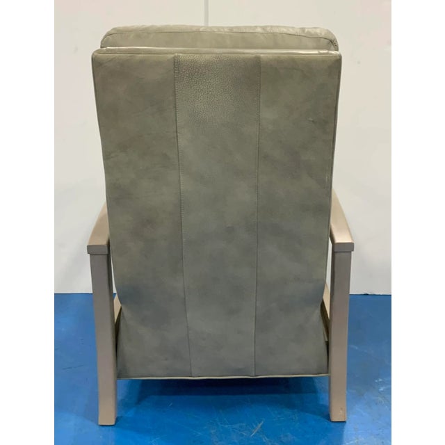 Modern Gray Leather Recliner For Sale In Atlanta - Image 6 of 7