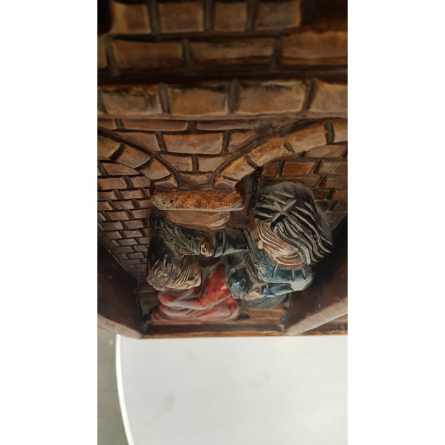 1950s Altarpiece in Carved Wood For Sale - Image 5 of 14