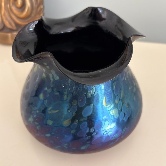 Loetz 1900s Loetz Bohemian Art Glass Vase For Sale - Image 4 of 8
