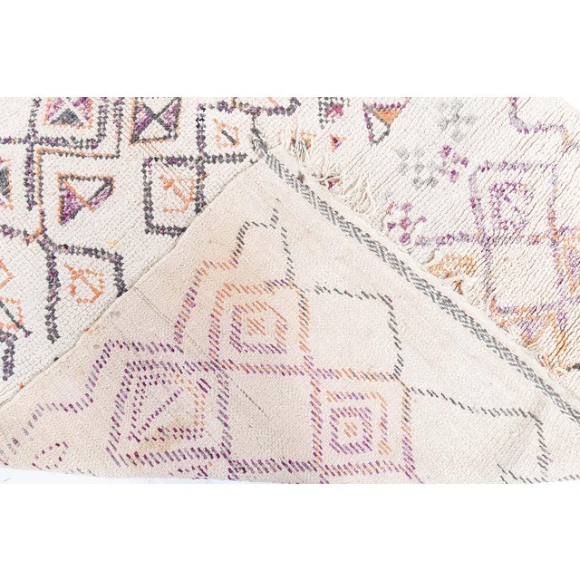Doris Leslie Blau Moroccan Vintage Rug – Intricate Tribal Geometry For Sale - Image 9 of 9