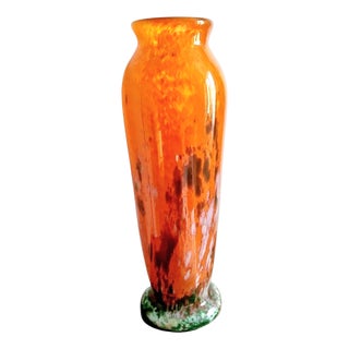 Marble Vase by Lorrain Nancy for Maison Daum, 1930s For Sale