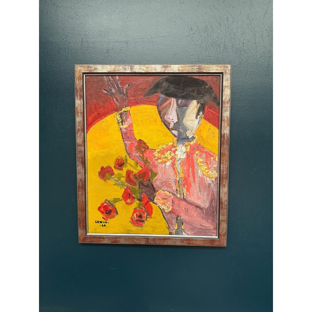 Gösta Lewin, Matador, 1969, Oil Painting on Canvas, Framed For Sale - Image 16 of 18