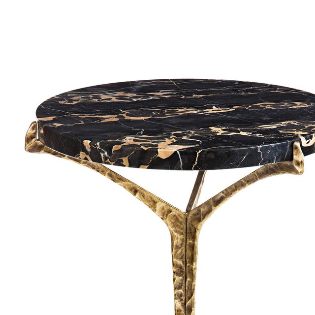 Alentejo Side Table in Porto Namibia Marble from Insidherland, in New conditions. Designed from 2000 Labeled by Maker