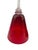 Ruby Red Vintage Elegant Ruby Red Fluted Wine Goblets With Crystal Clear Stems - A Pair For Sale - Image 8 of 12