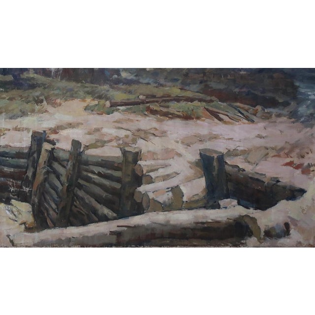 Soviet Army Oil Painting, Great Patriotic War, Ukrainian Artist, 1970s 110-196 For Sale - Image 6 of 6
