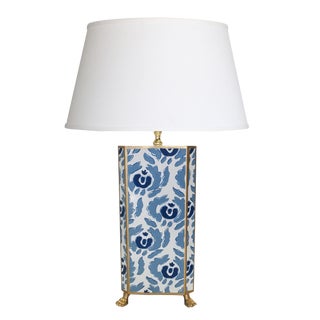 Beaufont in Blue Lamp With White Shade For Sale