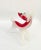 Vintage White and Red Murano Glass Fox Figurine attributed to Murano for Maestri di Murano, 1950s For Sale - Image 4 of 10