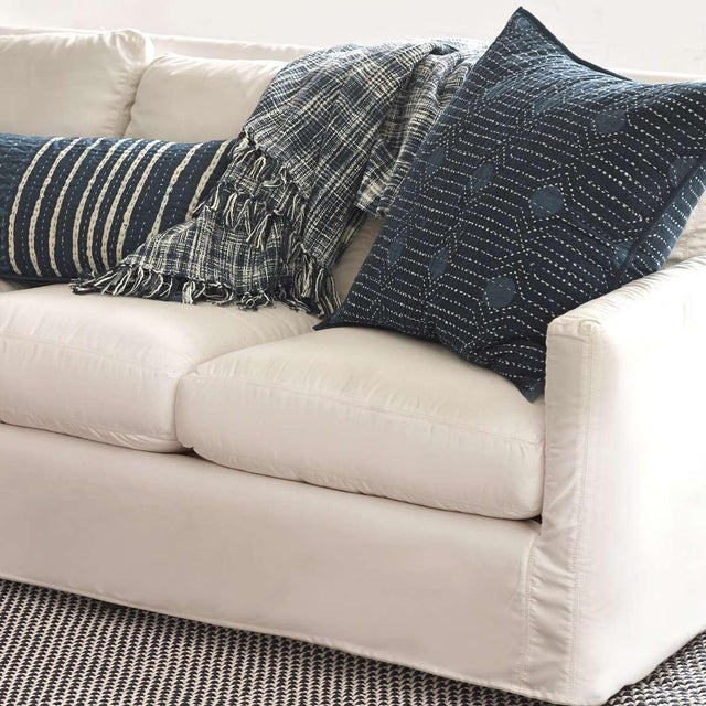 Contemporary Dash & Albert by Annie Selke Two-Tone Rope Navy/Ivory Indoor/Outdoor Rug, 2'6" x 8' For Sale - Image 3 of 6