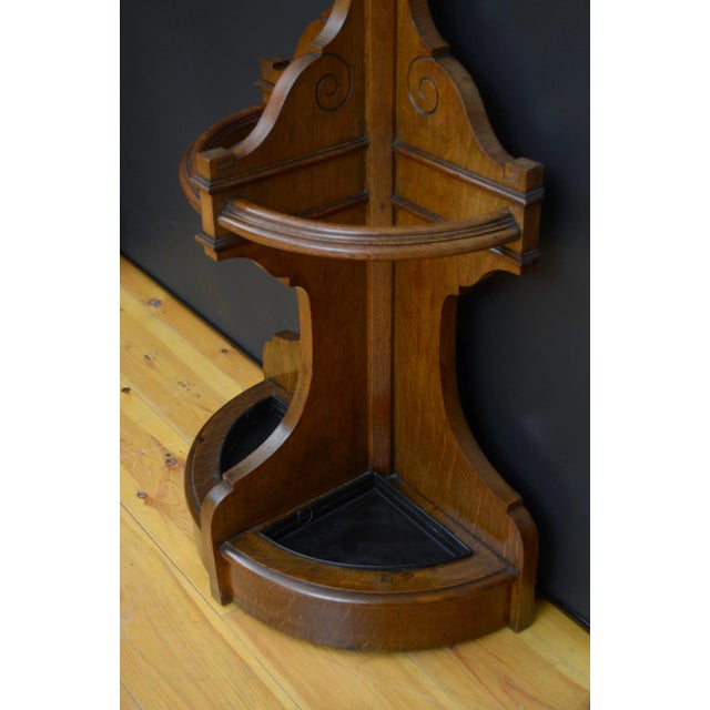 Victorian Oak Coat Stand For Sale - Image 10 of 13