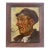 Portrait of a Man Smoking a Pipe in Oil on Masonite by Heinz Robert Schubert For Sale