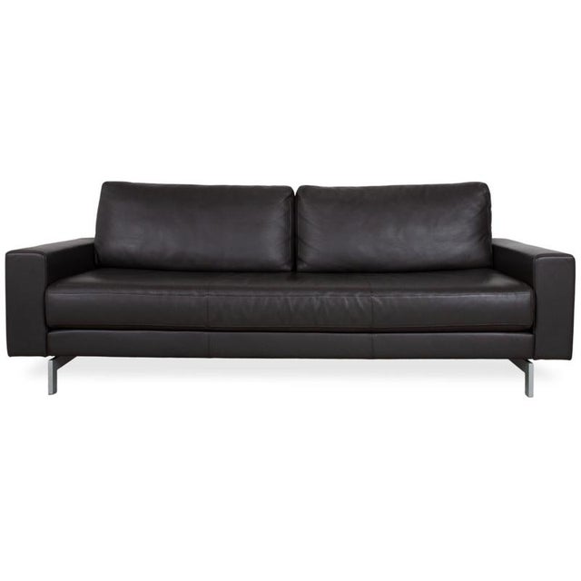 Vida Leather Three-Seater Brown Sofa from Rolf Benz For Sale - Image 12 of 12