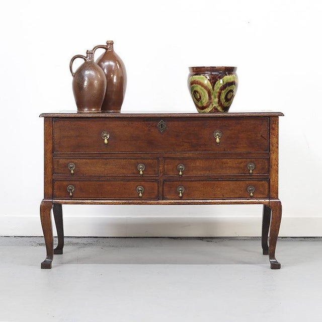 Antique Rustic Oak Chest of Drawers For Sale - Image 11 of 11