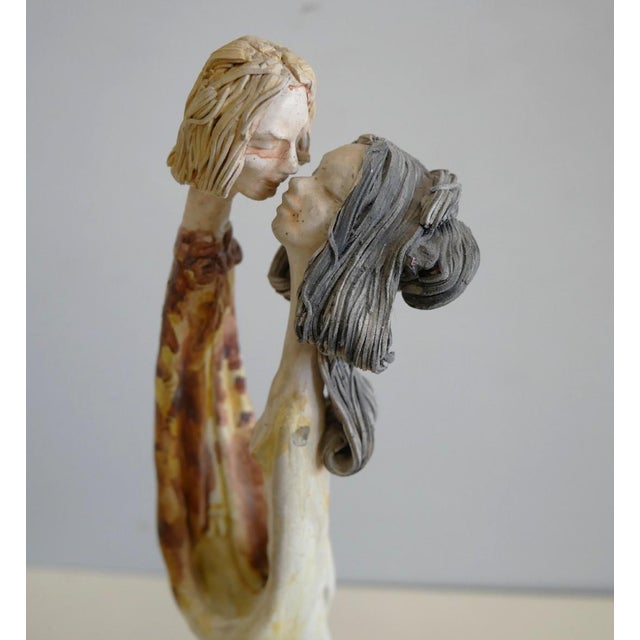 1980s Vintage Lovers Ceramic Figurine, 1980s For Sale - Image 5 of 8