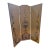 Vintage Handpainted Screen/Room Divider - Double Sided For Sale