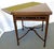 1930's Hand Made Mahogany Folding Handkerchief Game Table With Felt Top For Sale - Image 4 of 18