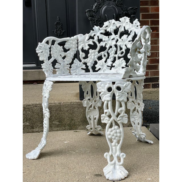 Add timeless charm to your garden, patio, porch, or entryway with this beautiful pair of vintage cast iron grapevine...