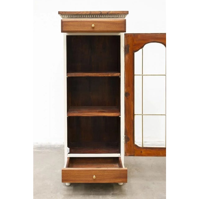 Vintage Oak Display Cabinet, 1950s For Sale - Image 3 of 13