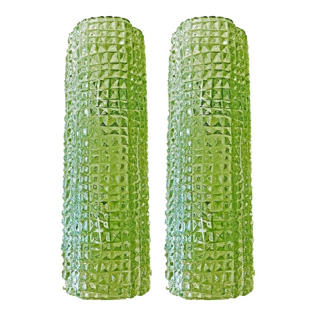2020s Italian Contemporary Green Murano Glass “Crocodile” Wall Sconces — Lot of 4 For Sale - Image 5 of 6