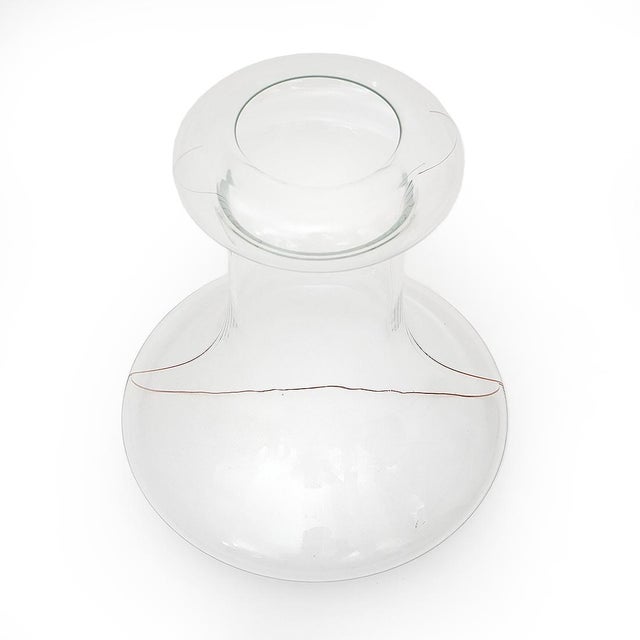 White Transparent Glass Vase by Renato Toso for Fratelli Toso, 1970s For Sale - Image 8 of 15