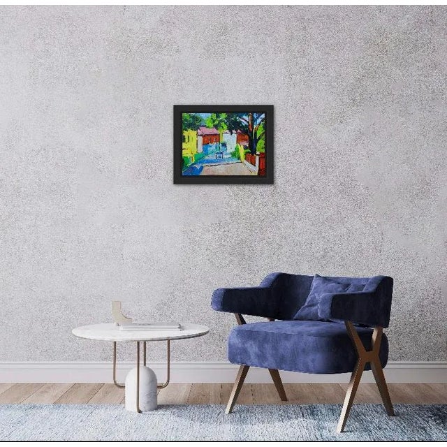 Green Contemporary Fauvist Oil Painting For Sale - Image 8 of 8