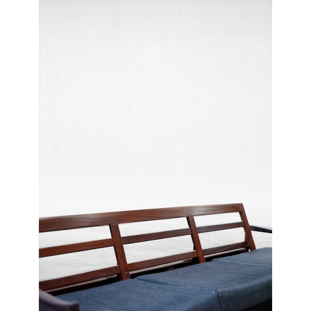 Vintage Danish Style Cintique Three-Seater Sofa, 1960s For Sale - Image 4 of 7